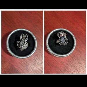 Handcrafted Vintage Spider Poison Ring (7.25)